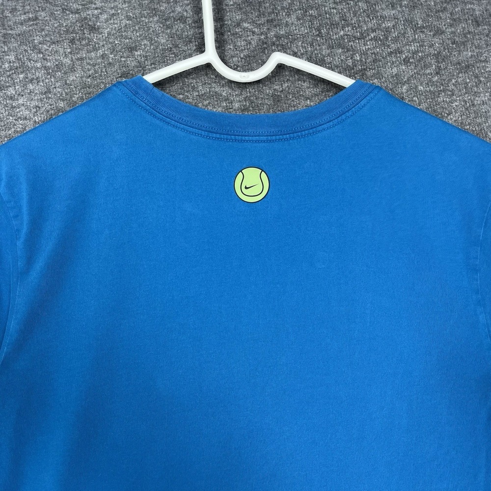 Nike Court Tee shirt Mens M Blue Slam Hike Man Tennis Short sleeve DC5376-301 - Picture 13 of 14
